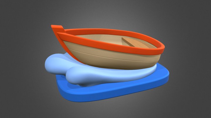 ROWDMAP - BOAT LOGO 3D Model