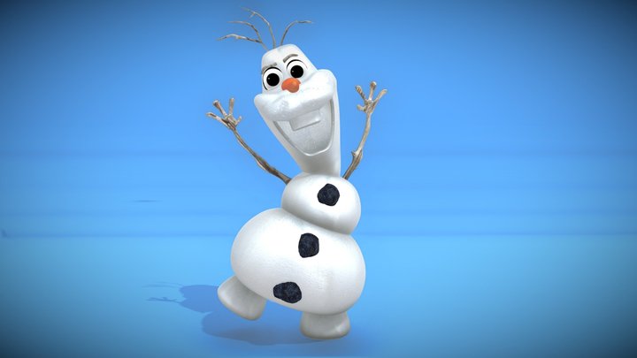 Olaf the Snowman Disney character(Frozen). 3D Model