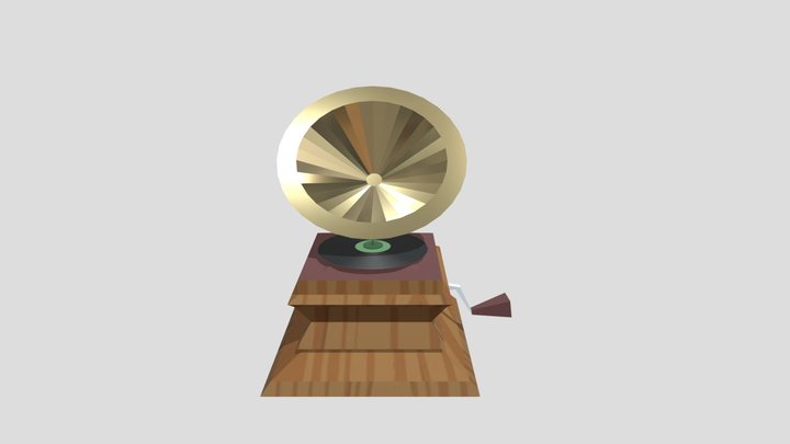 Phonograph 3D Model