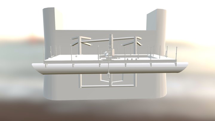 Turbine Deployment Platform 3D Model