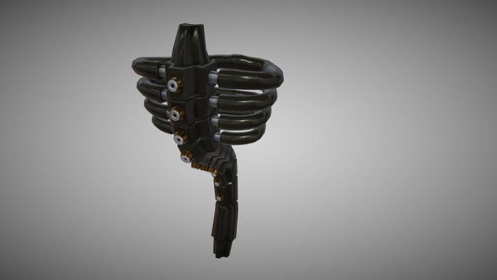 Robotic Spine & ribcage mess about 3D Model