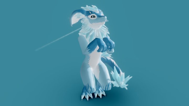 Dragon Furrsona VRChat 3D Model