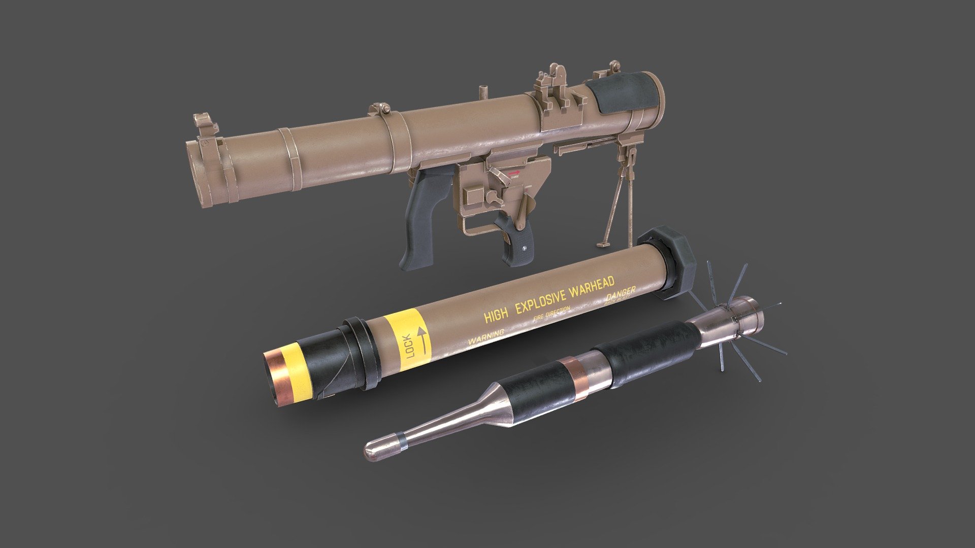 MK 153 SMAW - Buy Royalty Free 3D model by MaX3Dd [1cd4794] - Sketchfab ...