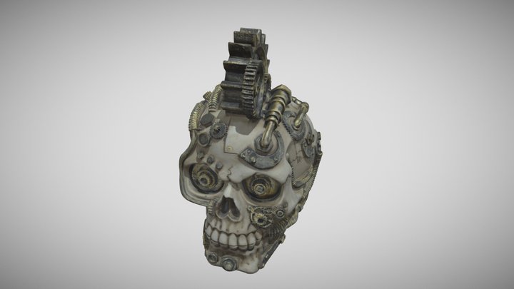 Calavera Decorativa Steampunk 3D Model