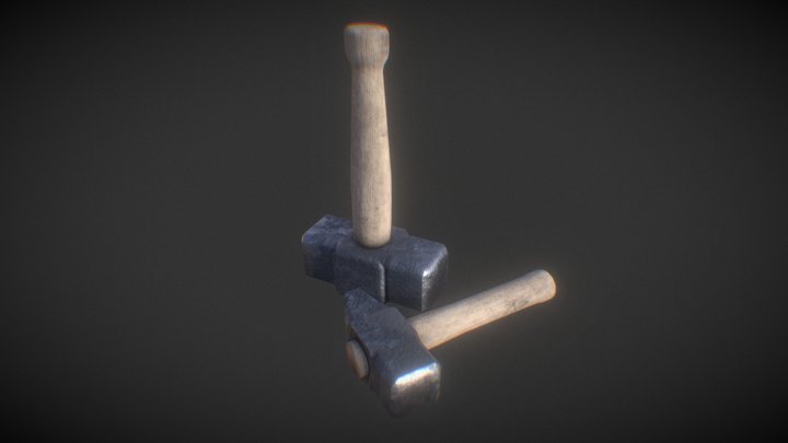 Two Hammer 3D Model