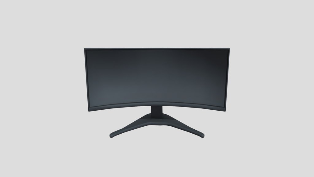 Low-Poly curved Gaming Monitor