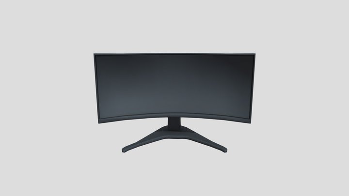 Low-Poly curved Gaming Monitor