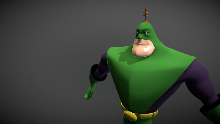 Captain Qwark 3D Model