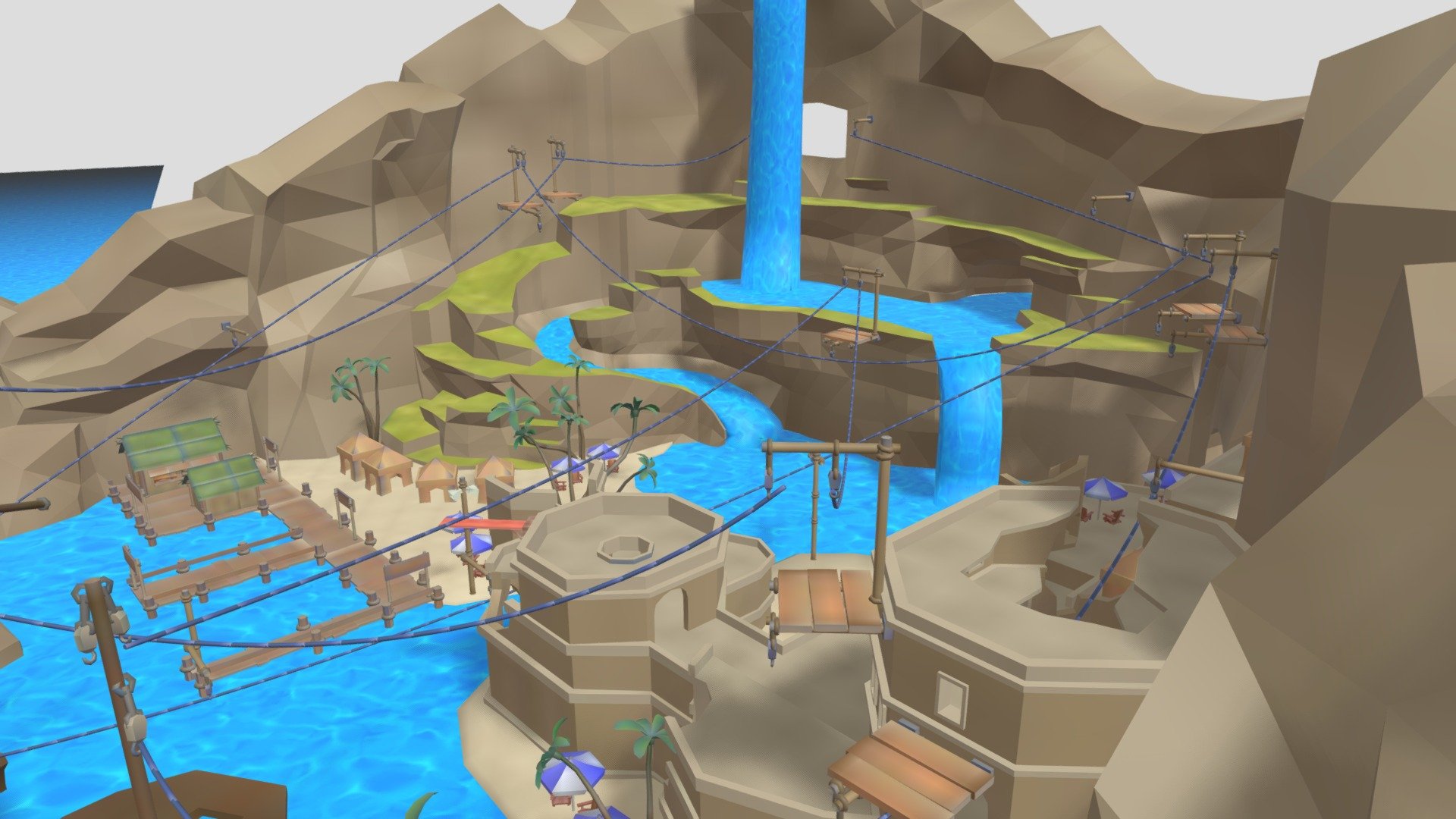 Gorilla Tag Map (Textures included) - Download Free 3D model by Kalen's