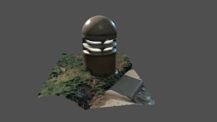 Path Light Pillar - Photoscan – Kostenloses 3D-Modell STL