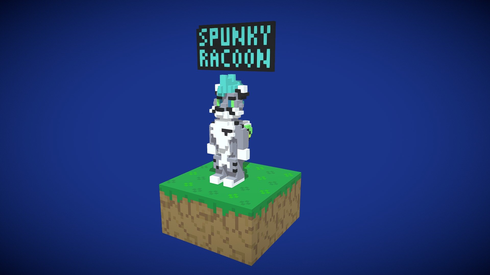 Spunky Racoon (staged) | Makerville