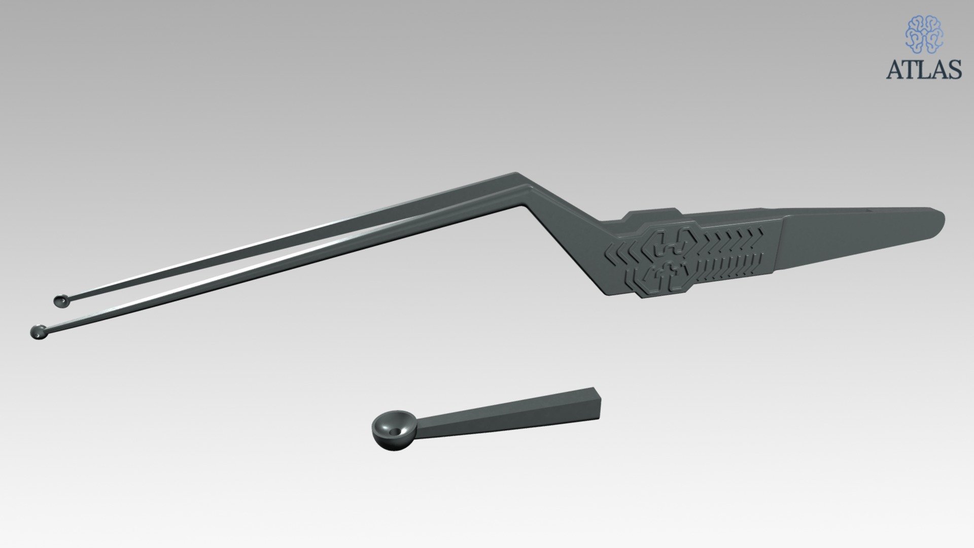ATLAS Bayonet Cup Forceps - 3D model by The Neurosurgical Atlas ...
