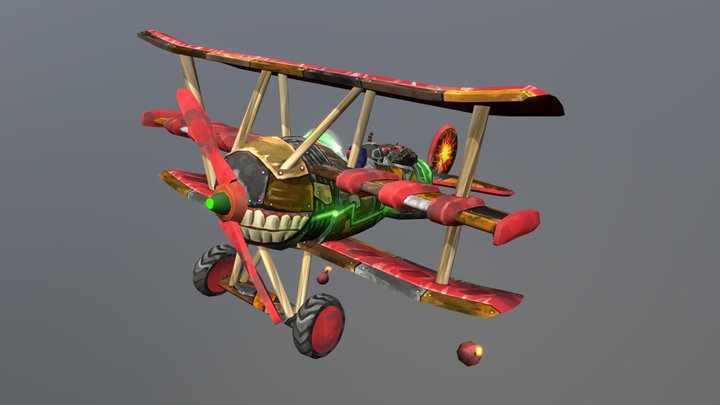 DAE JinxWinx - Ziggs' Plane 3D Model