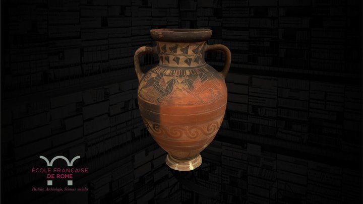 Amphore étrusque (collection EFR) 3D Model