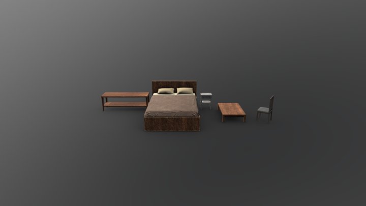The Hotel - Furniture Set 3D Model