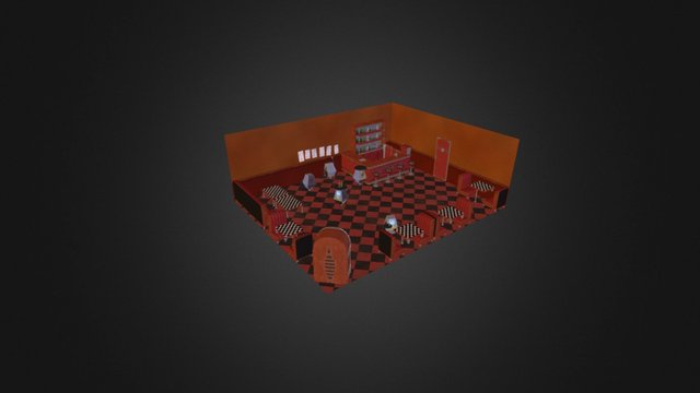 Robotik-Service Cafe 3D Model
