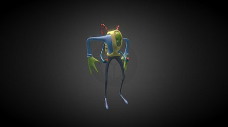 diver doodle 3D Model