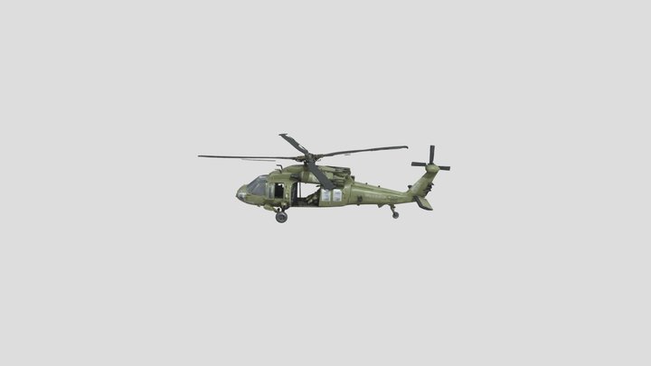 Helicopter army 3D Model