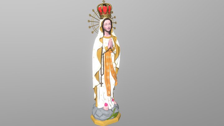 Virgin Mary 3d model 3D Model