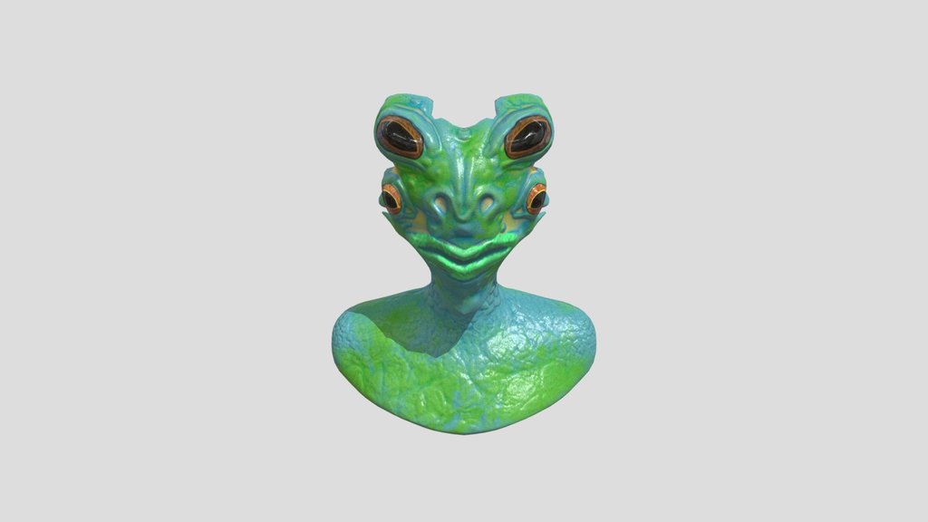 Frog Creature Head