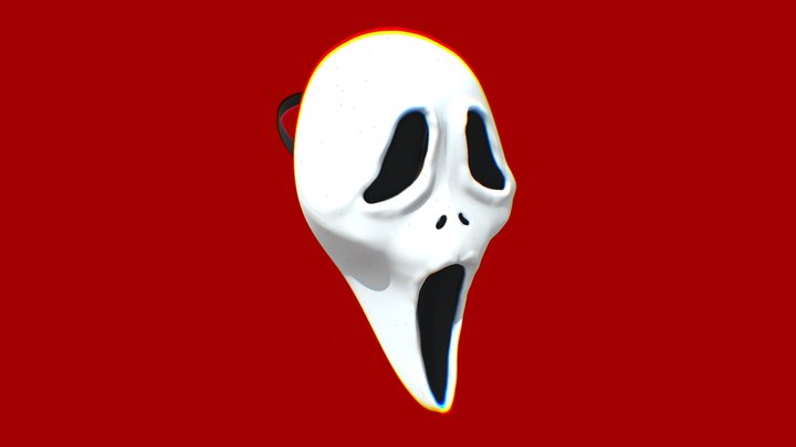 ghost face mask 3D Model
