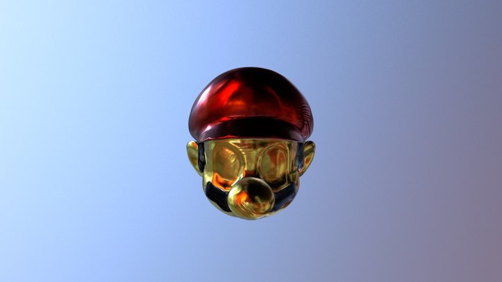 Mario Bust 3D Model