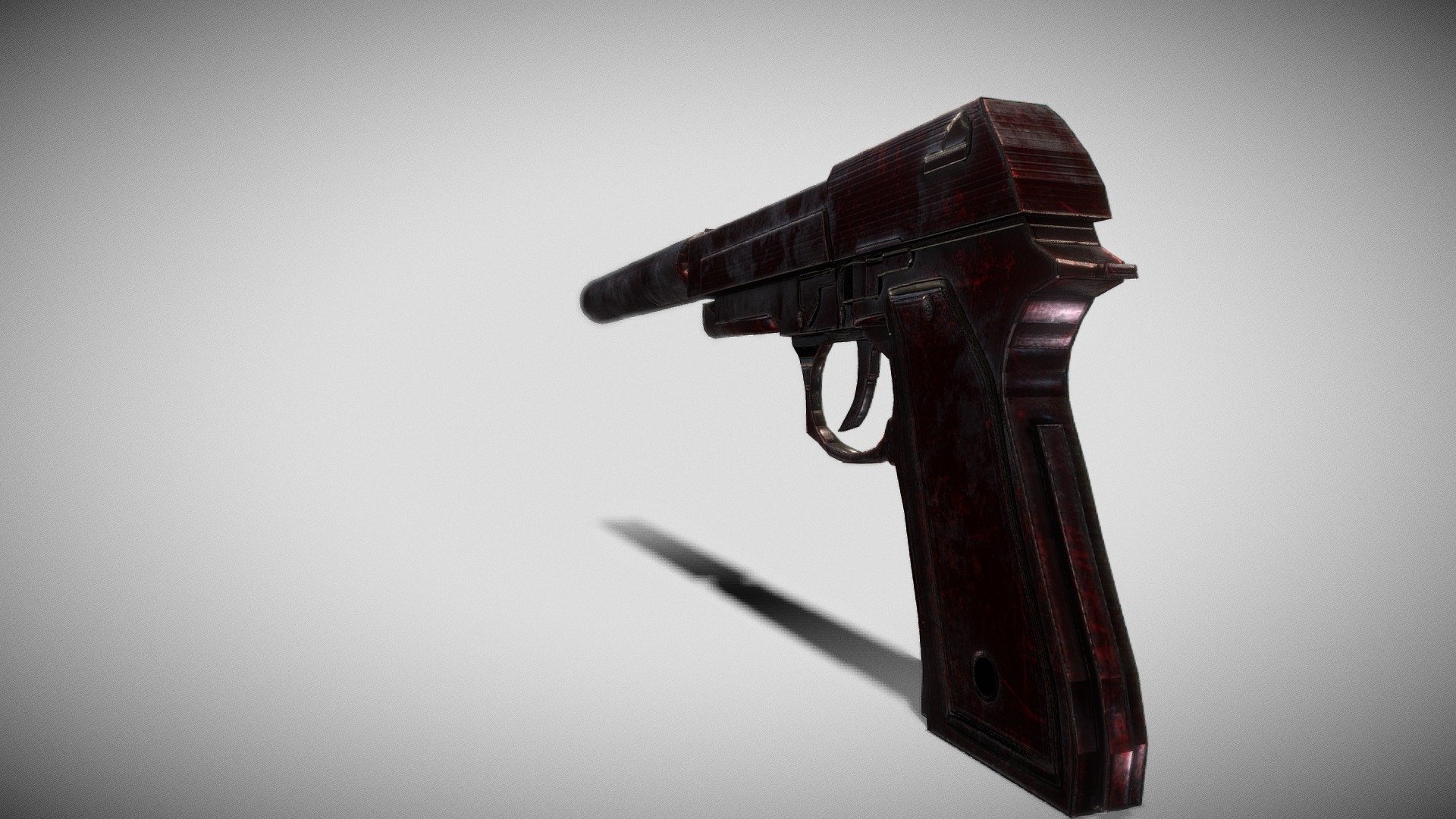 Pistal Silenced_Red Stained