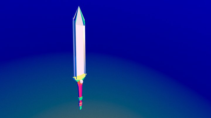 Sword from Youtube Tutorial 3D Model