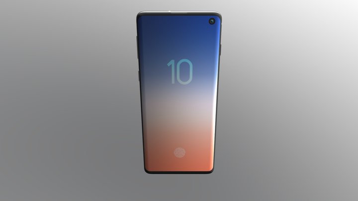 Galaxy S10 3D Model