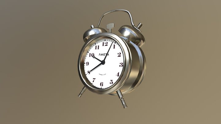 Alarm Clock "Raketa" 3D Model