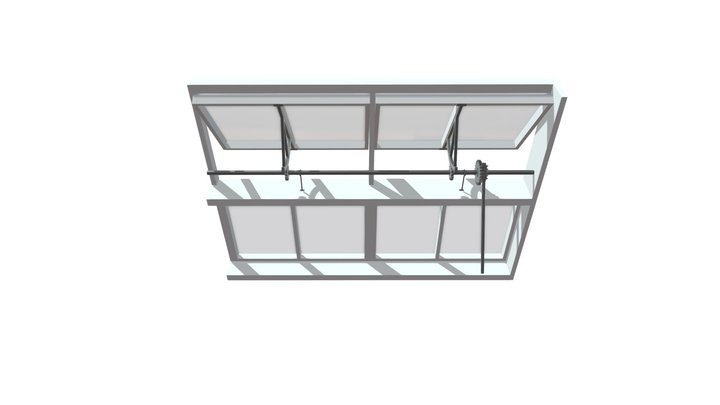 Industrial Roof Windows 3D Model