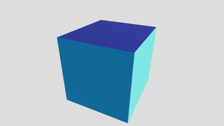 Bangun Ruang Kubus 3D Model