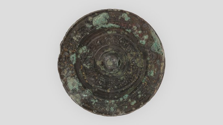 獣帯鏡（福岡県太宰府市宮ノ本12号墳出土） 3D Model