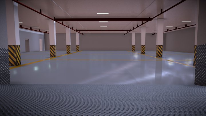Basement Parking Garage Environment Underground