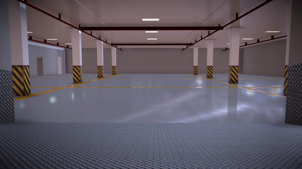 Basement Parking Garage Environment Underground