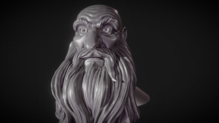 Sculptjanuary #10 Doby: Beard 3D Model