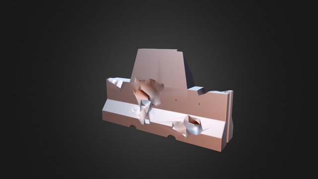 Raised Sheild Barricade - Worn 3D Model