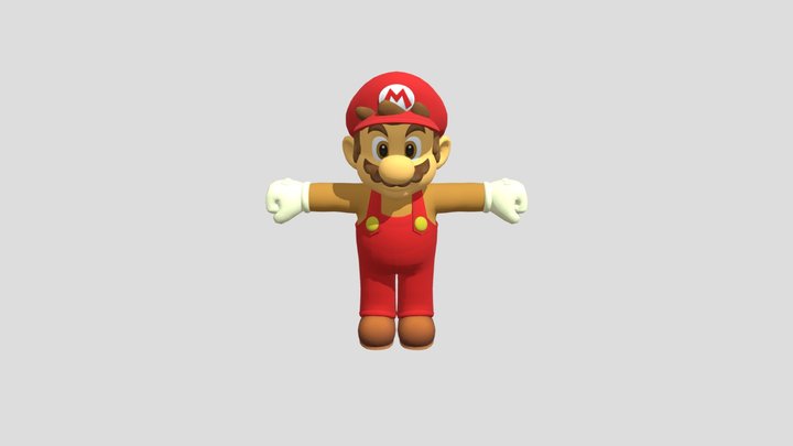 - Super Mario Odyssey - Mario 3D Prototype 3D Model