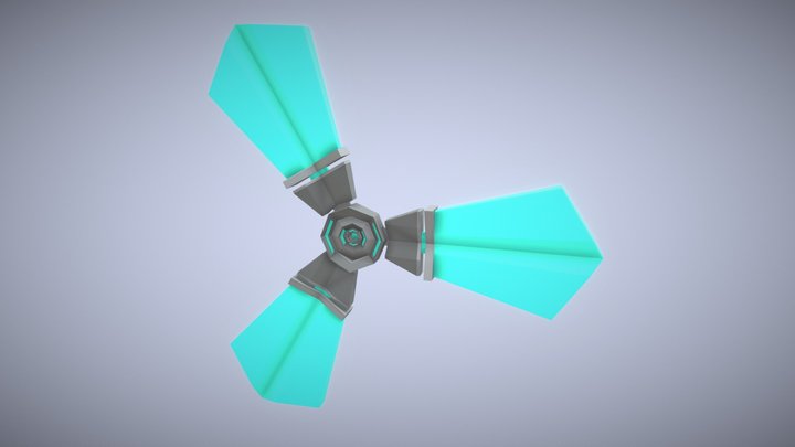 Sci-Fi Fan (Low Poly) 3D Model