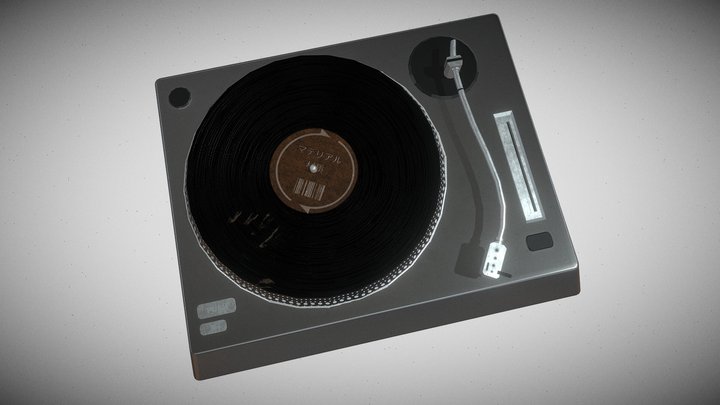 Record_Player_T_1 3D Model