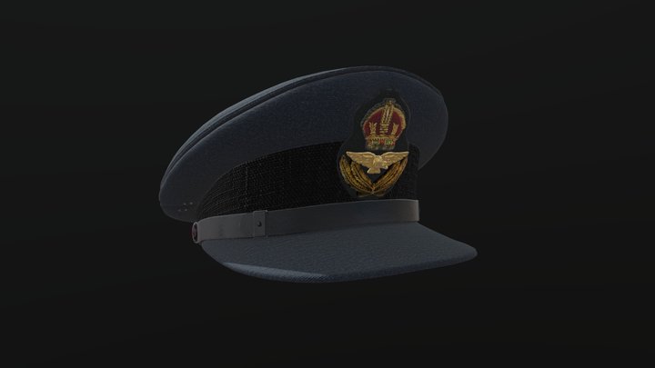 WW2 RAF Dress Hat 3D Model
