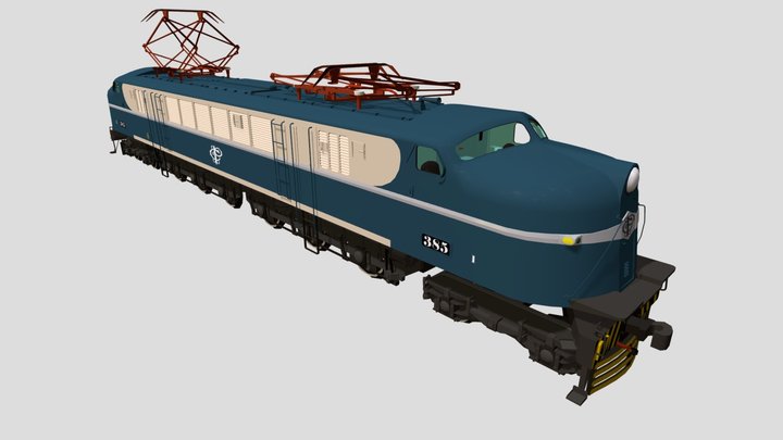 GE V8 3D Model