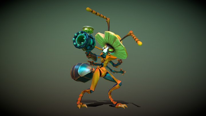 Zombant - Zombified Soldier Ant 3D Model