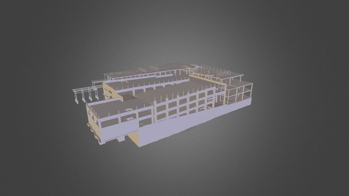 Sharp Parking Structure & Building 3D Model