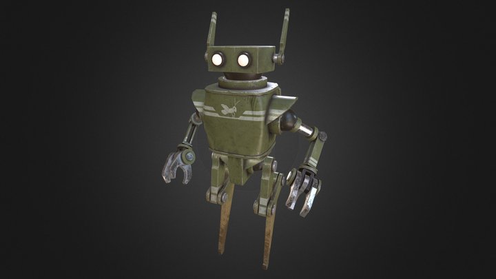 Scout Droid 7 "Grasshopper" 3D Model