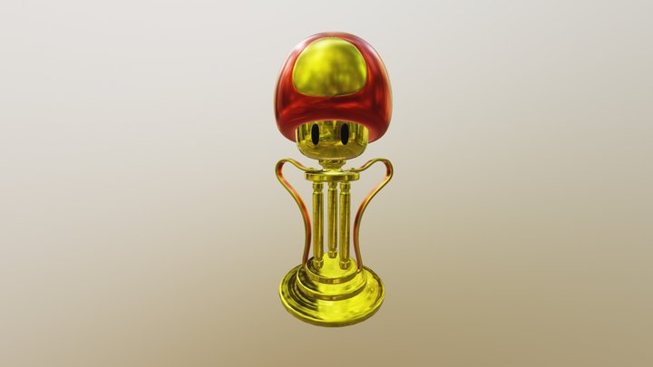 Mushroom Cup - MarioKart 3D Model