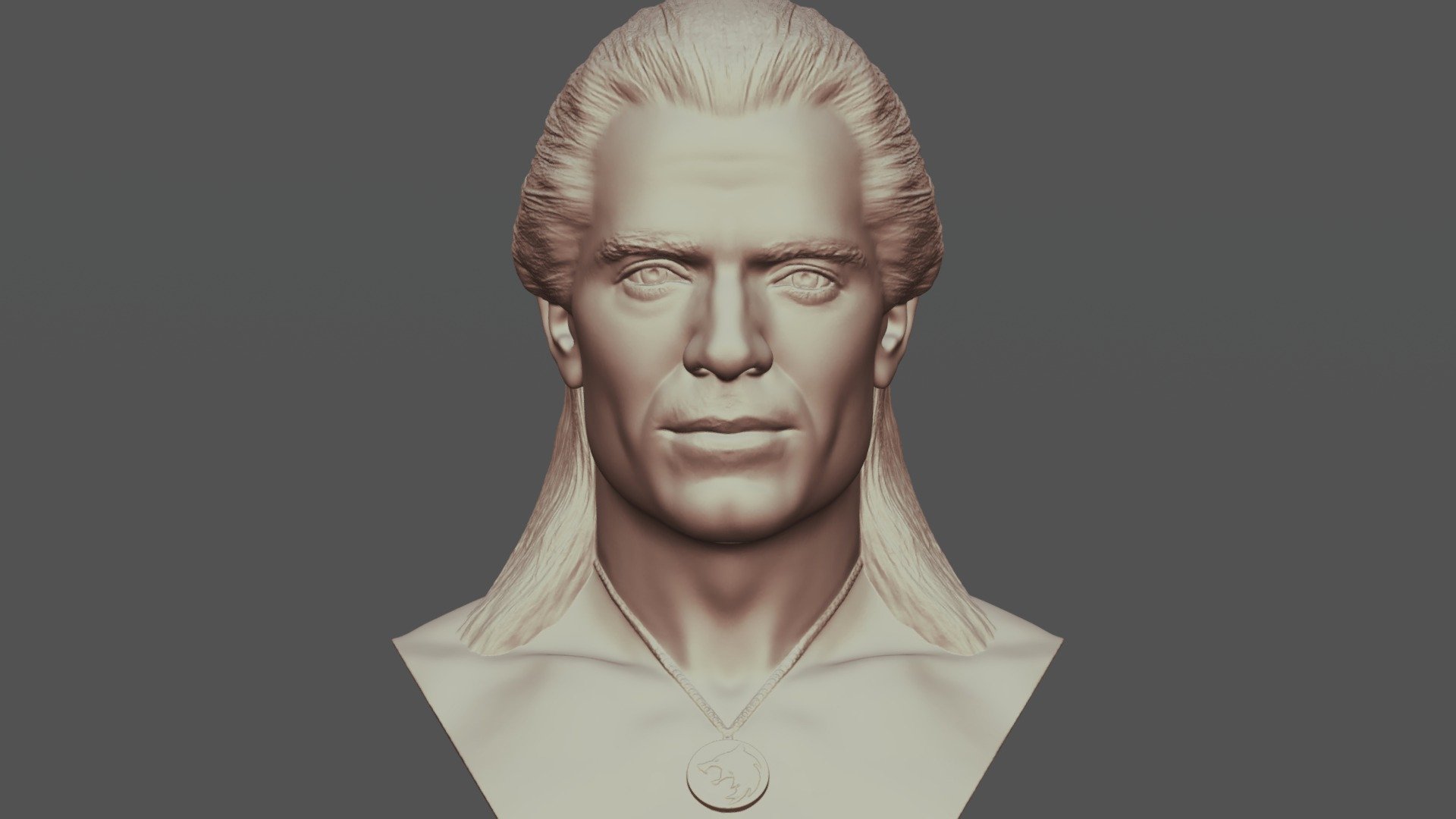 Geralt The Witcher bust for 3D printing