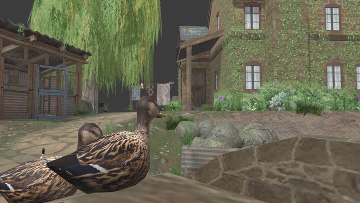 DAE Diorama - Grandma's house 3D Model