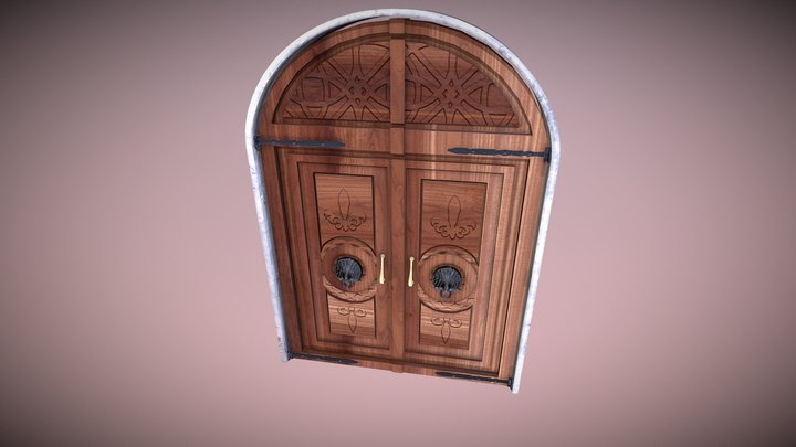 Old wooden Door 3D Model