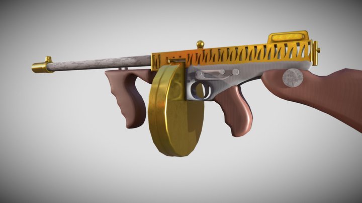 Full_tommygun 3D Model